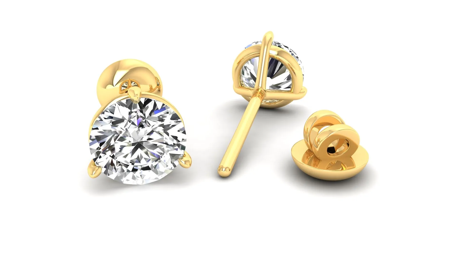 Classic Stud Earrings - 0.75 ct.