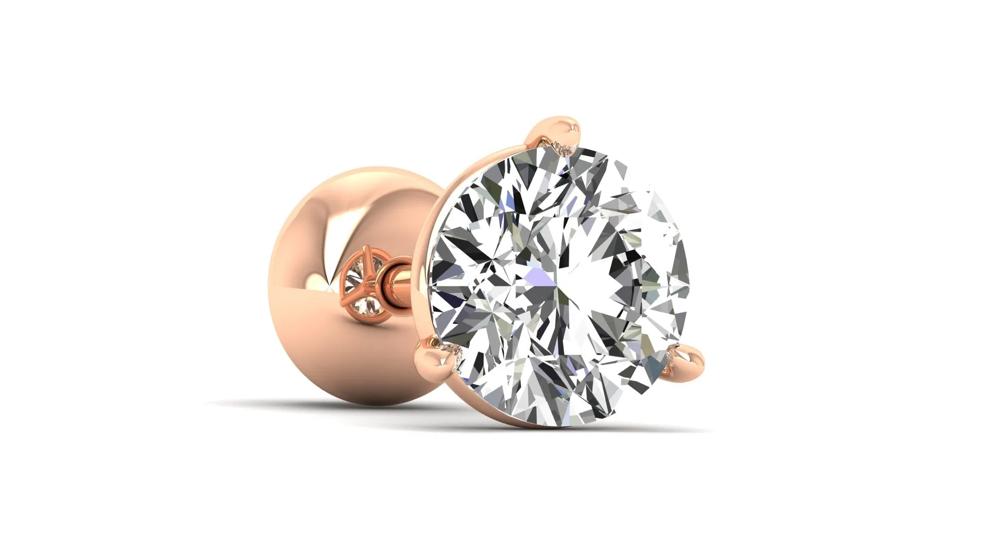 Classic Stud Earrings - 0.75 ct.