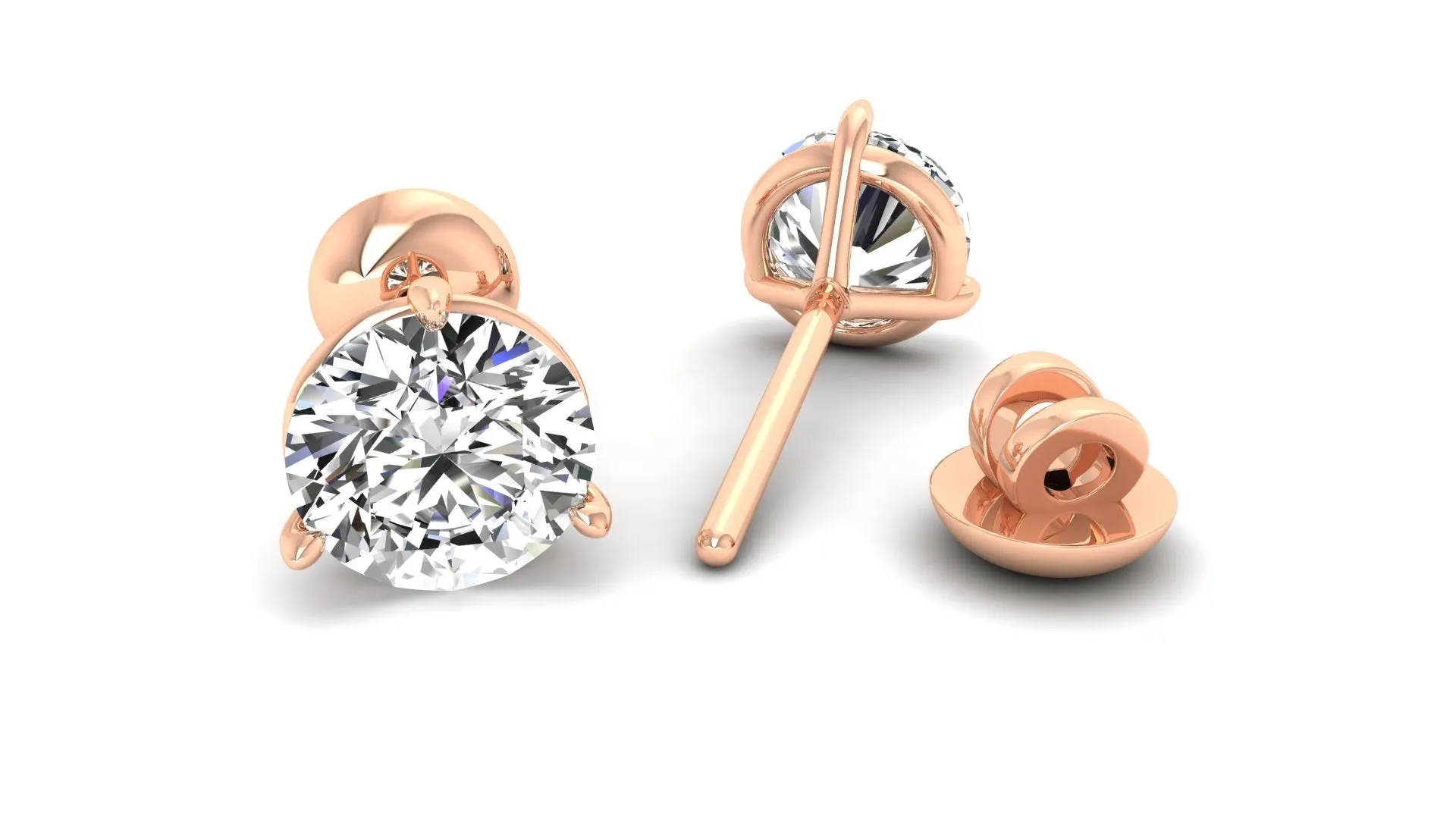 Classic Stud Earrings - 0.75 ct.