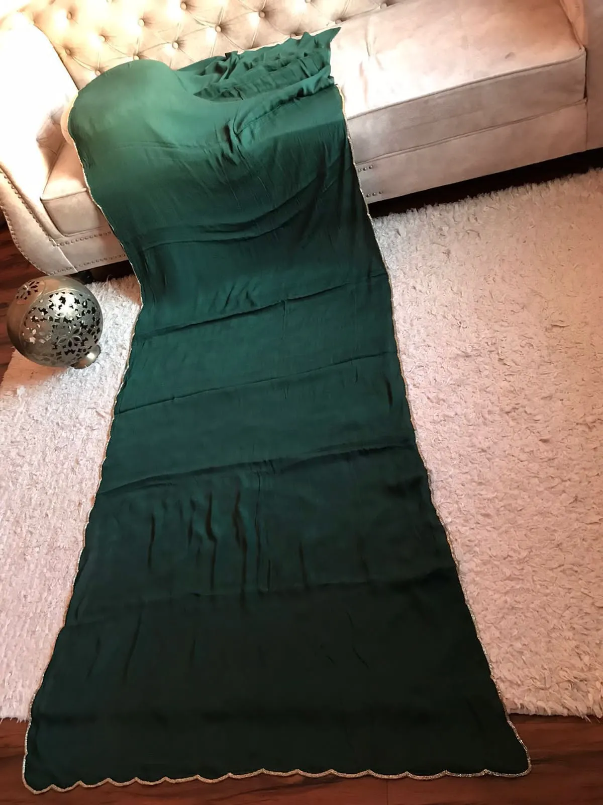Classy crepe chinon handloom saree