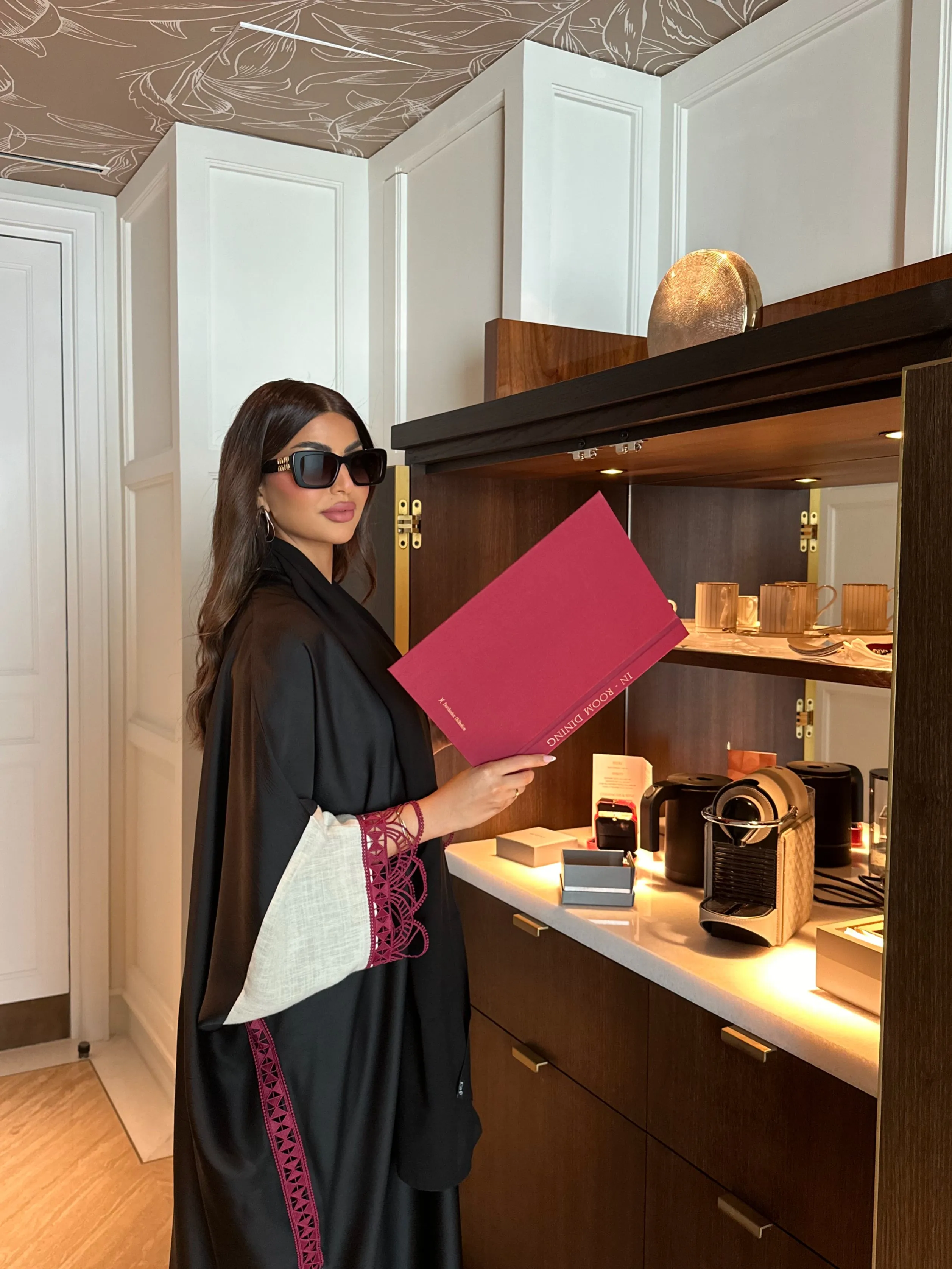 CLASSY MAROON DANTAIL AbAYA #485