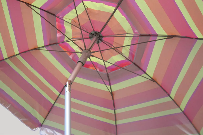 Daytripper 210cm Beach Umbrella - Aqua & Navy