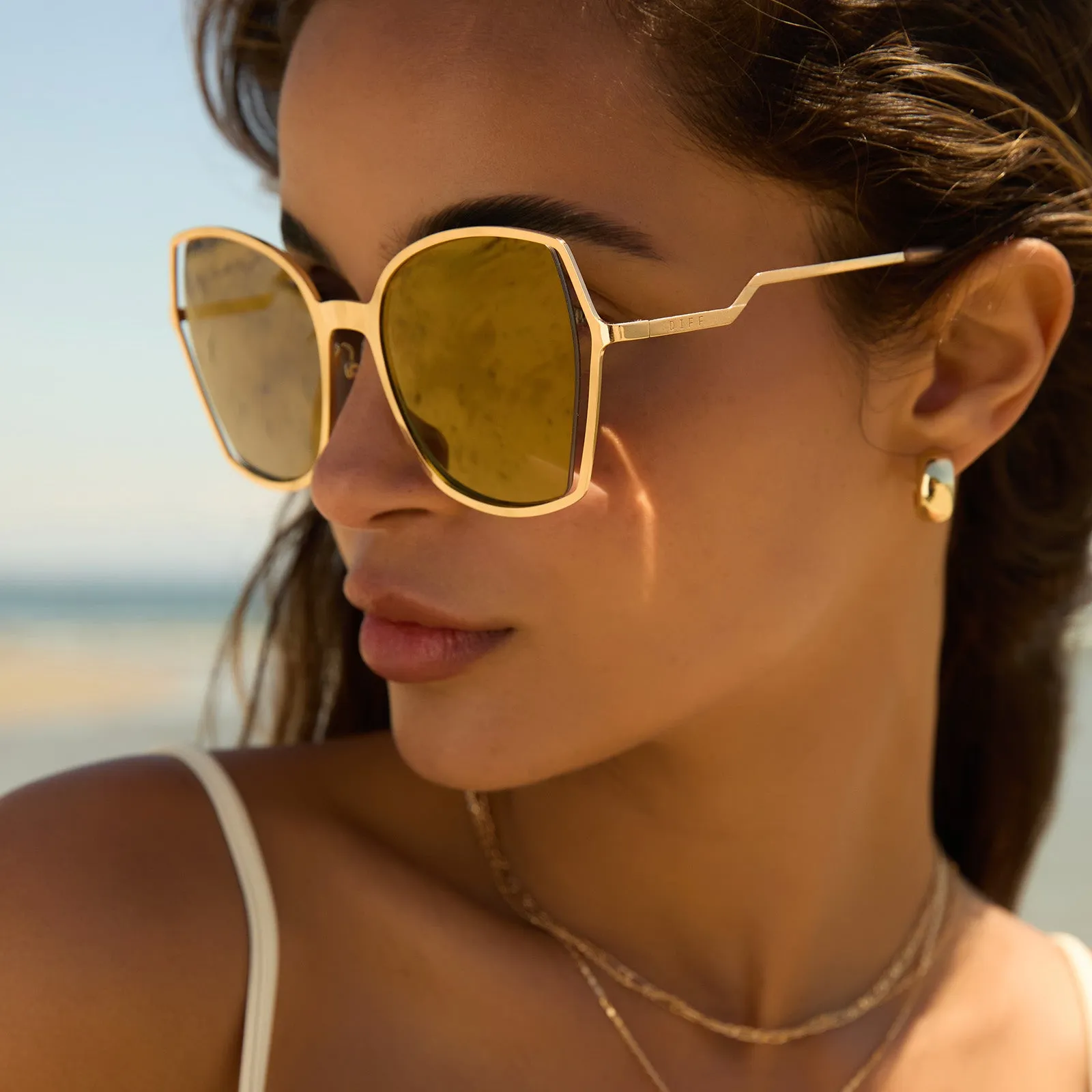 DONNA III - GOLD   GOLD MIRROR   POLARIZED SUNGLASSES