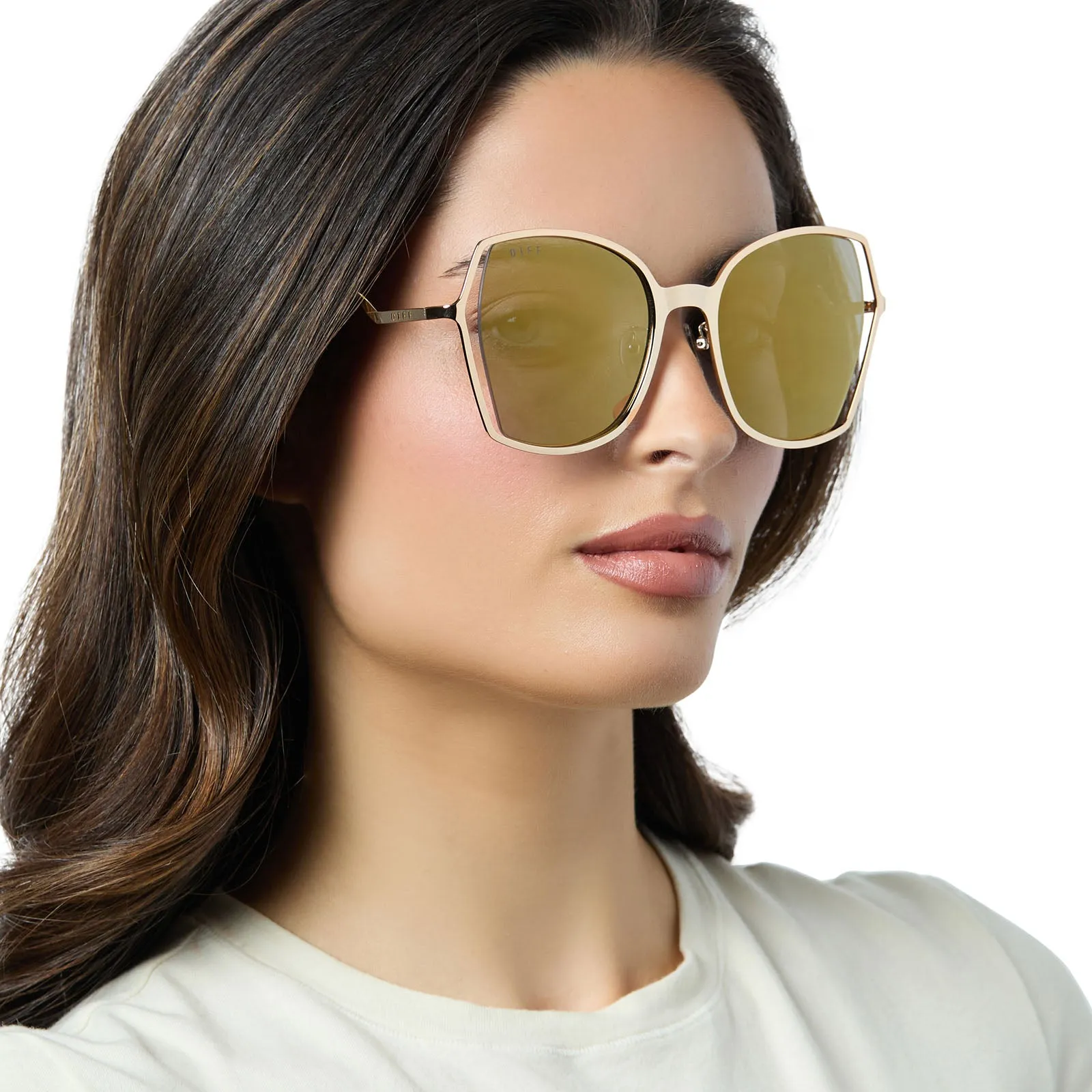 DONNA III - GOLD   GOLD MIRROR   POLARIZED SUNGLASSES