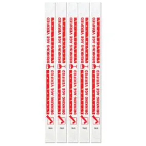 Drinking Age Wristbands (100/Pkg)