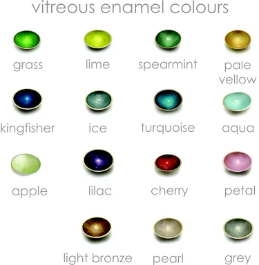 Enamel Hoop Stud - Top Enamel