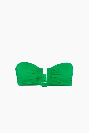 ERES Show Strapless Bikini Top - Fou Green
