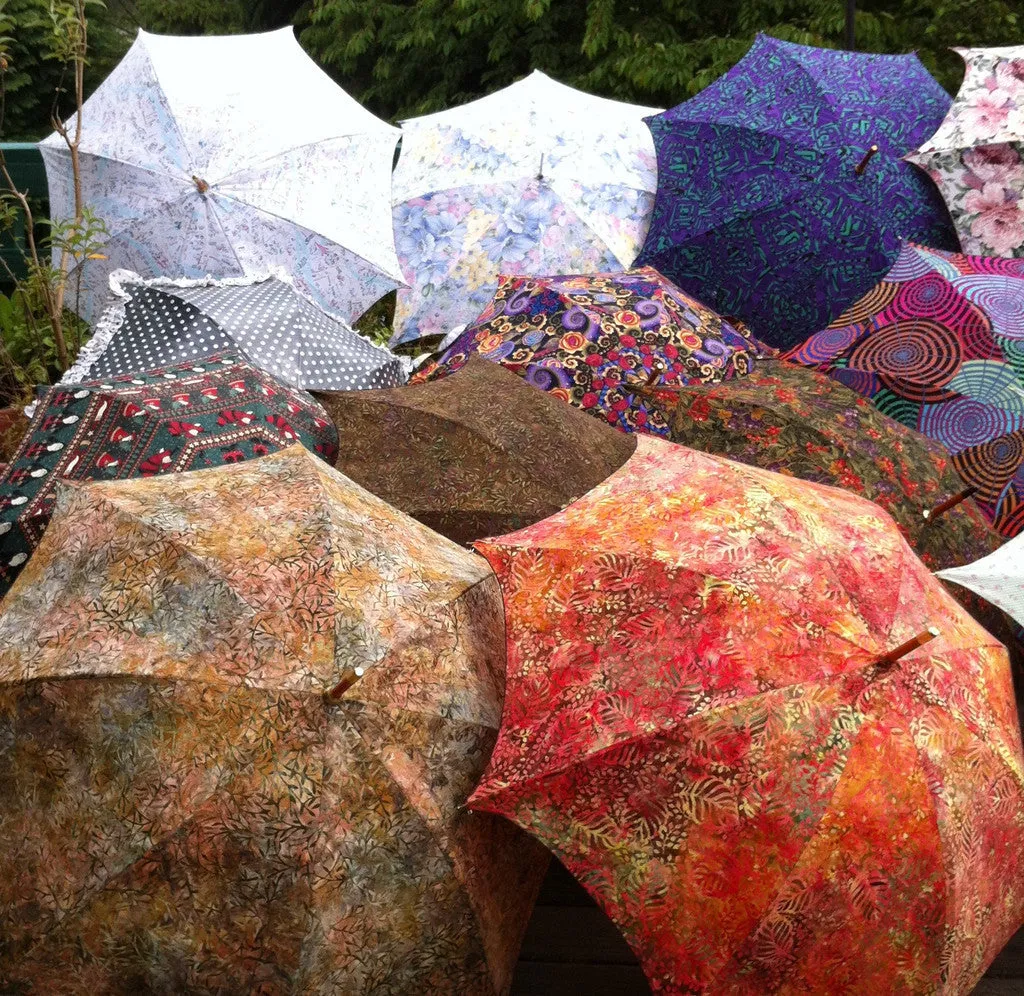 Fashion accessory umbrella, made-to-order, complex pattern