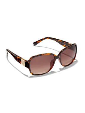 Faux-Tortoise Oversized Round Sunglasses