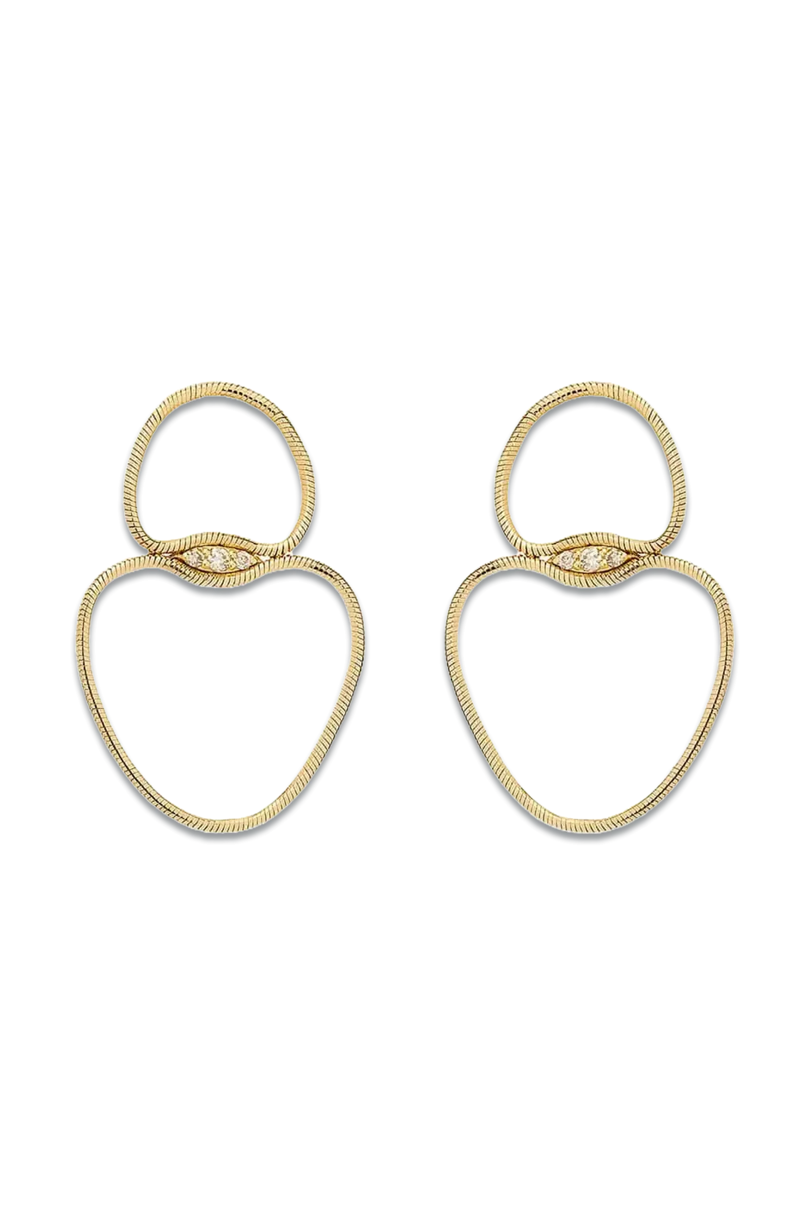 Fluid Diamonds Small Chain Earrings