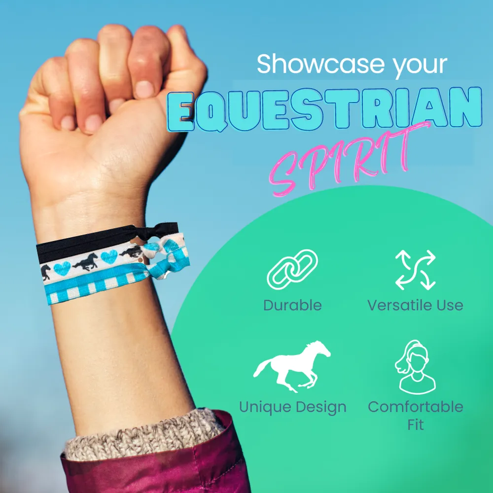 Girls Equestrian Hair Ties