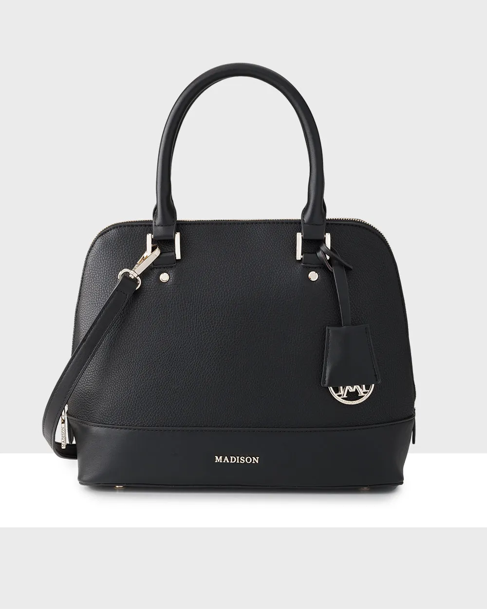 Grace Medium Dome Satchel Bag   Leopard Strap