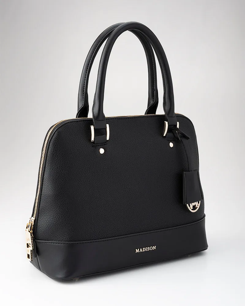 Grace Medium Dome Satchel Bag   Leopard Strap