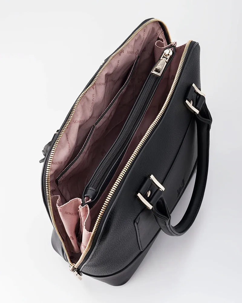 Grace Medium Dome Satchel Bag   Leopard Strap