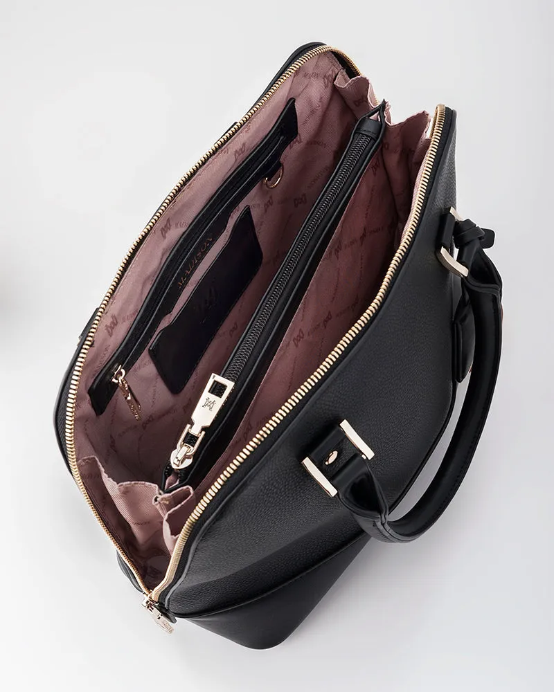 Grace Medium Dome Satchel Bag   Leopard Strap