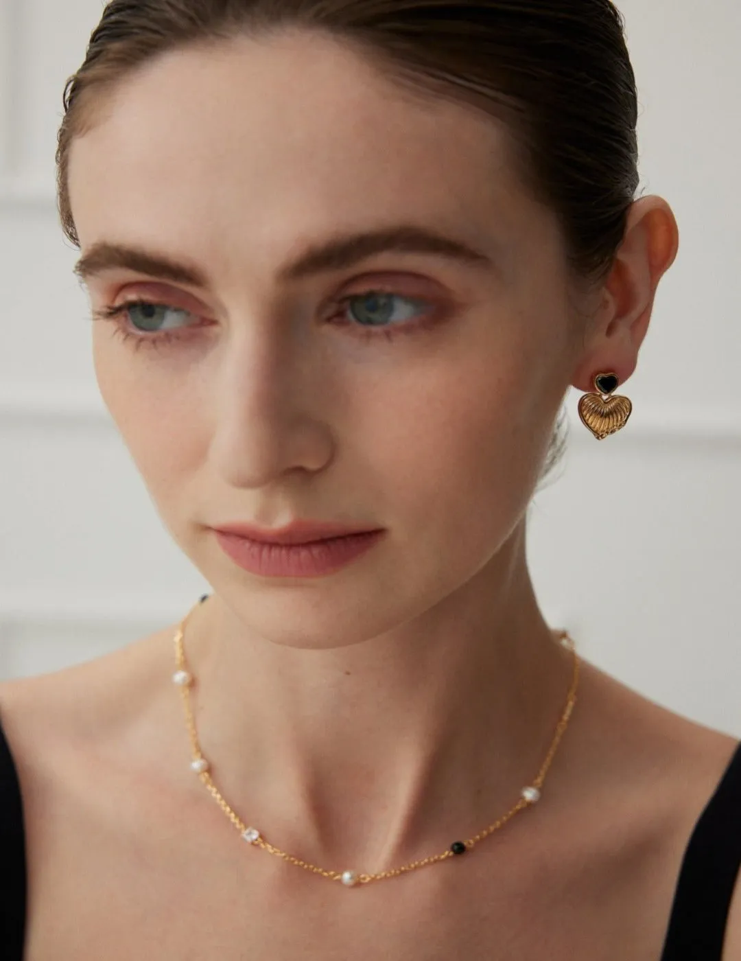 Grateful Heart Gemstone Drop Earrings