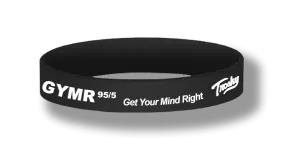 GYMR 95/5 - Get Your Mind Right - Wristband (set of 5)