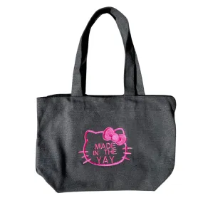 HK Made In The Yay Mini Black Tote (Pink Tones)
