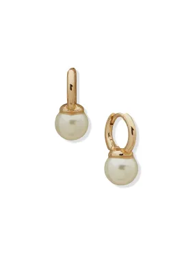 Hoop with Pearl Drop Earrings