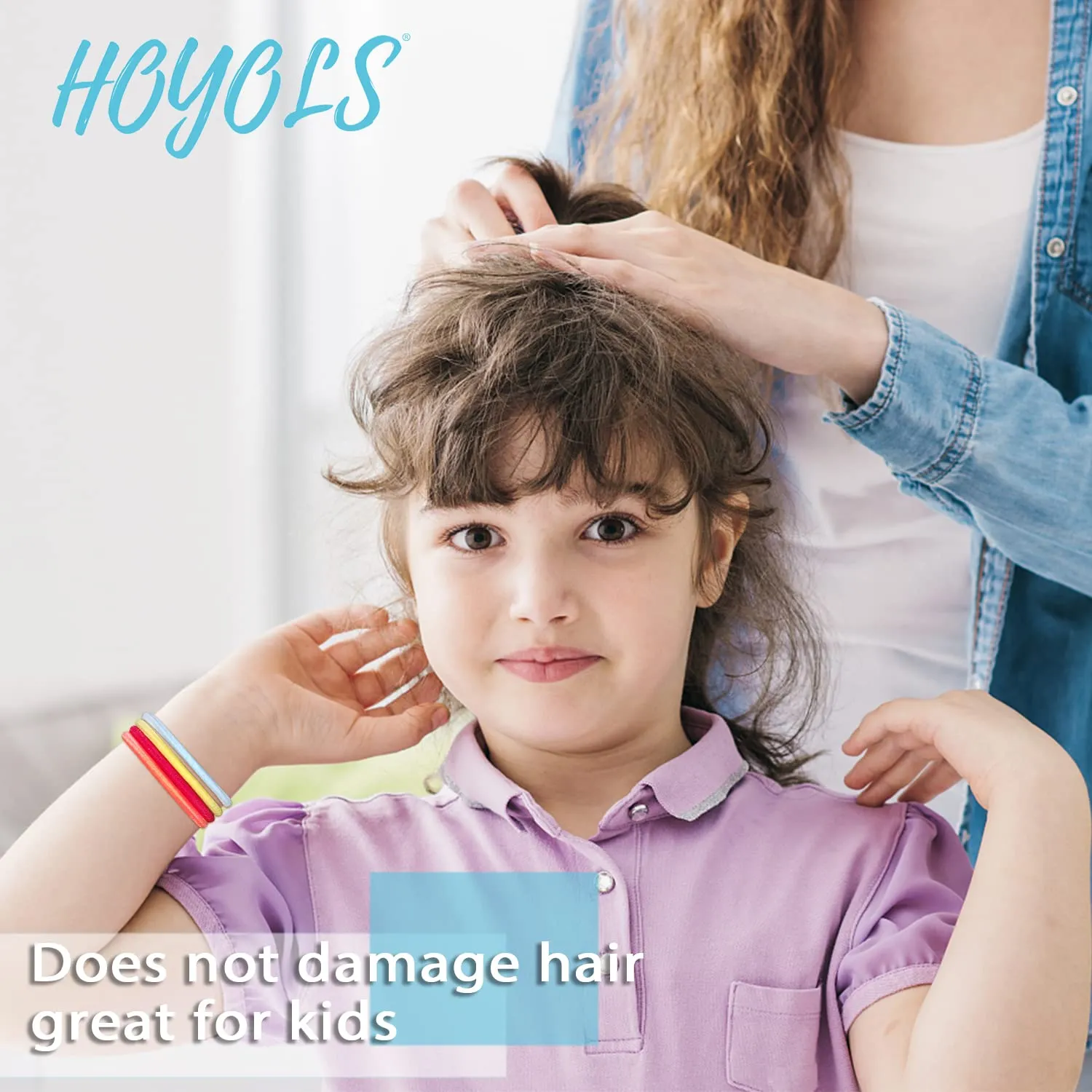 Hoyols Small Thin Small Hair Ties Elastics, 1 inch No Metal Hair Bands Styling Accessories for Girls Teenage Kids Men Hair & Ties Pony tail Fine Hair 2mm 100 Count (Copper)