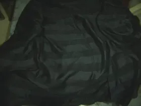 Jet black silk chiffon satin stripe fabric 44&quot;,<p>Exclusive silks~exclusive satin stripe:~we have 20 yards of jet black silk chiffon fabric with satin stripes{one &amp; quater inch wide~1 1/4&quot;} 42 / 44&quot; width