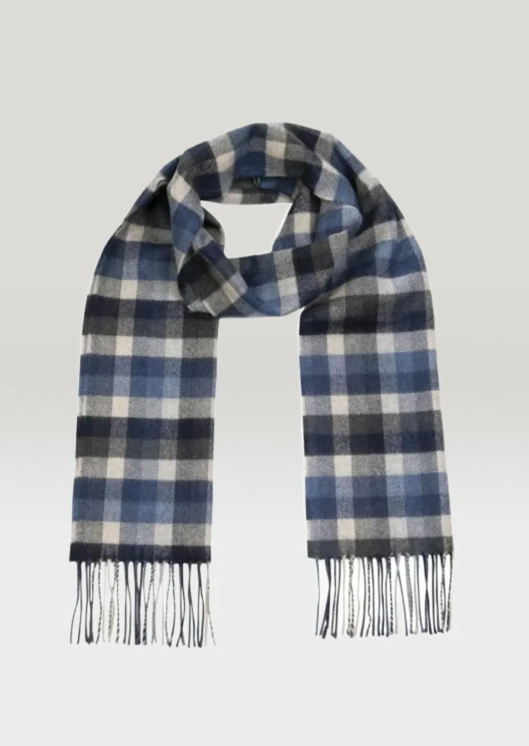 John Hanly Merino Scarf | Checkerboard