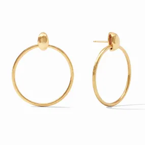 Julie Vos Palermo Delicate Doorknocker Earring Gold