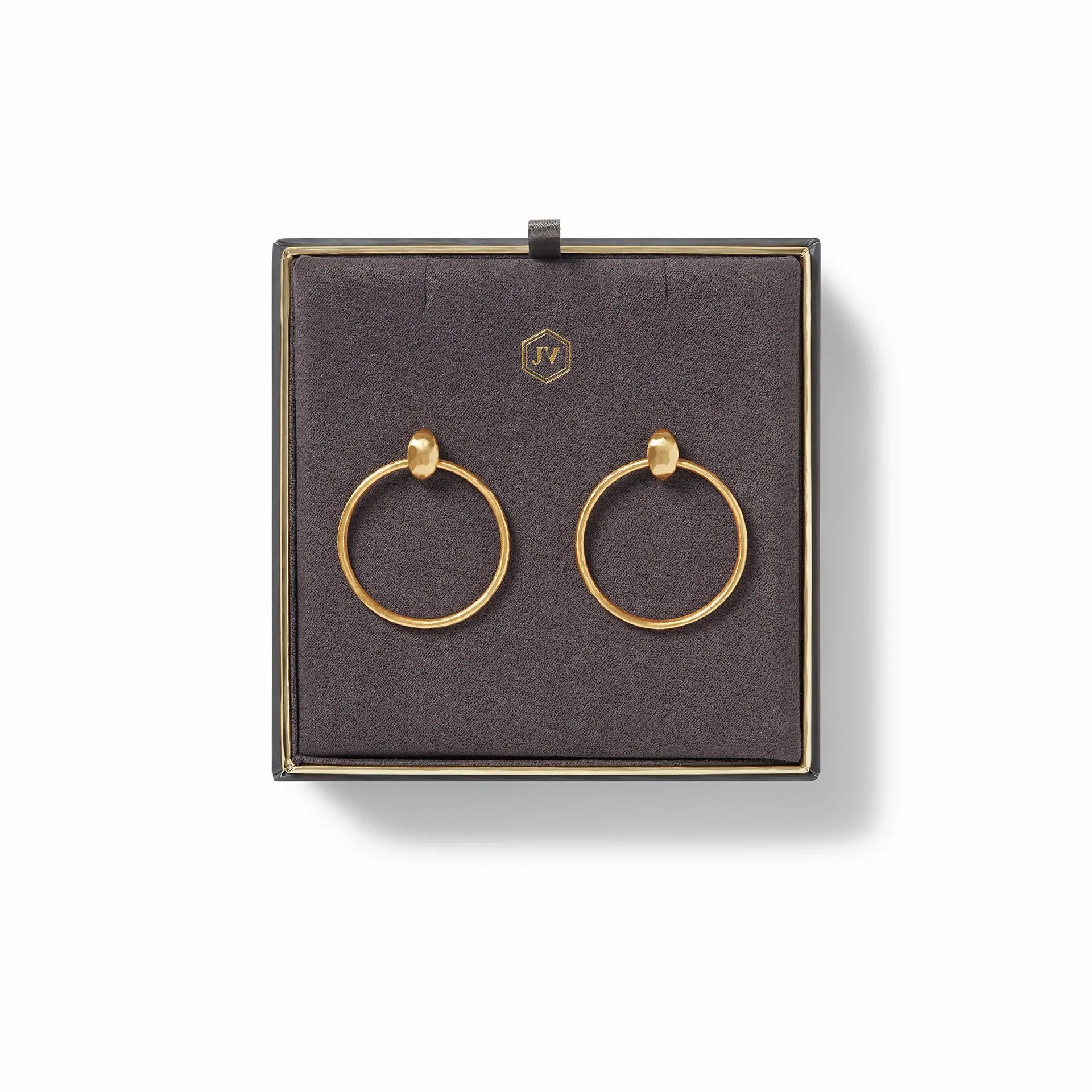 Julie Vos Palermo Delicate Doorknocker Earring Gold