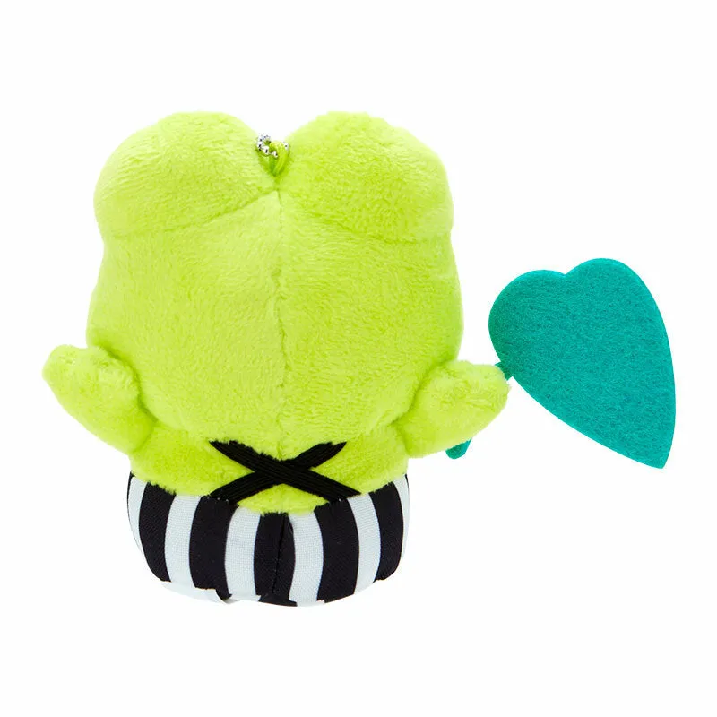 Keroppi Plush Mascot Keychain (Happy Song and Dance Series)
