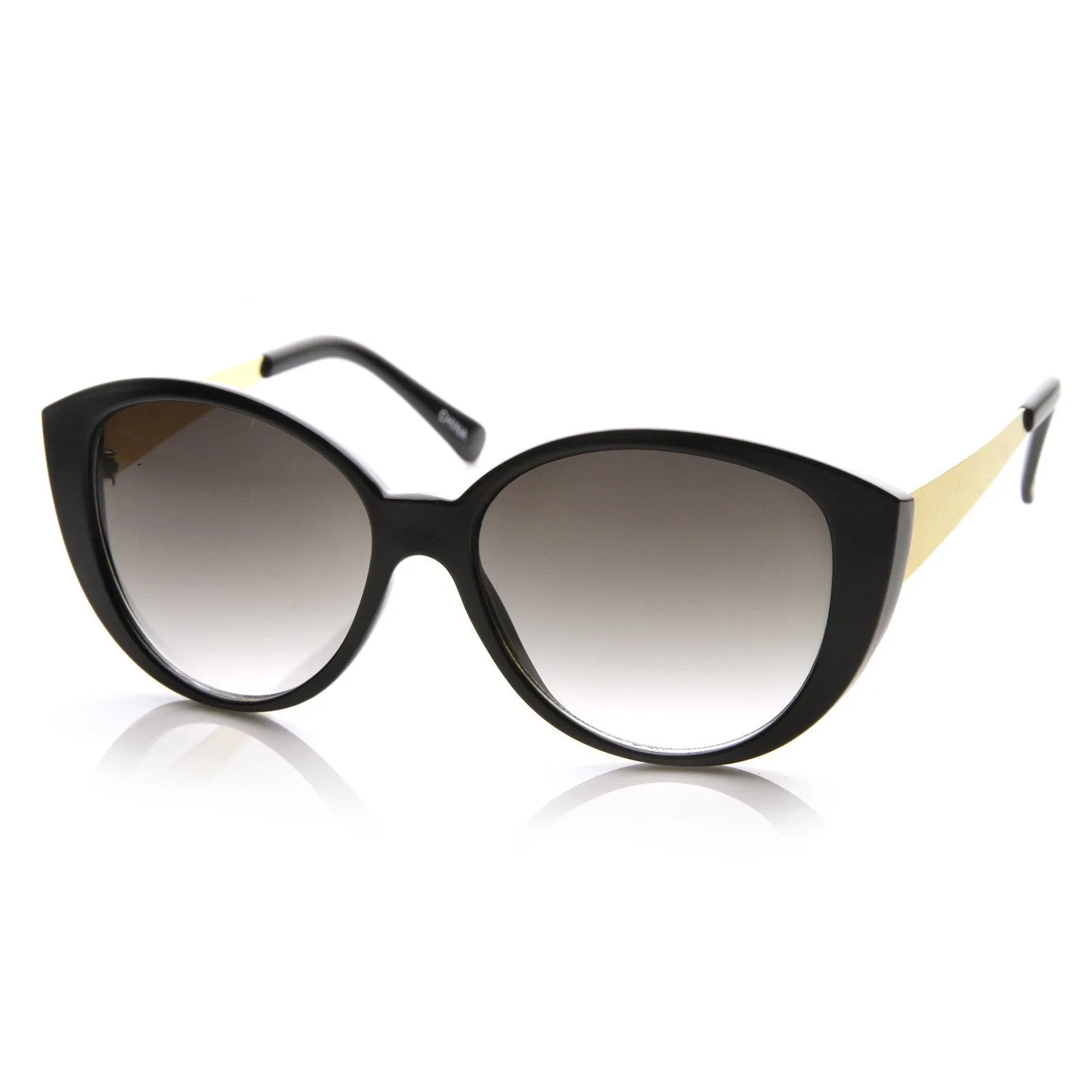 Large Women's Fashion Metal Arm Cat Eye Sunglasses 8689