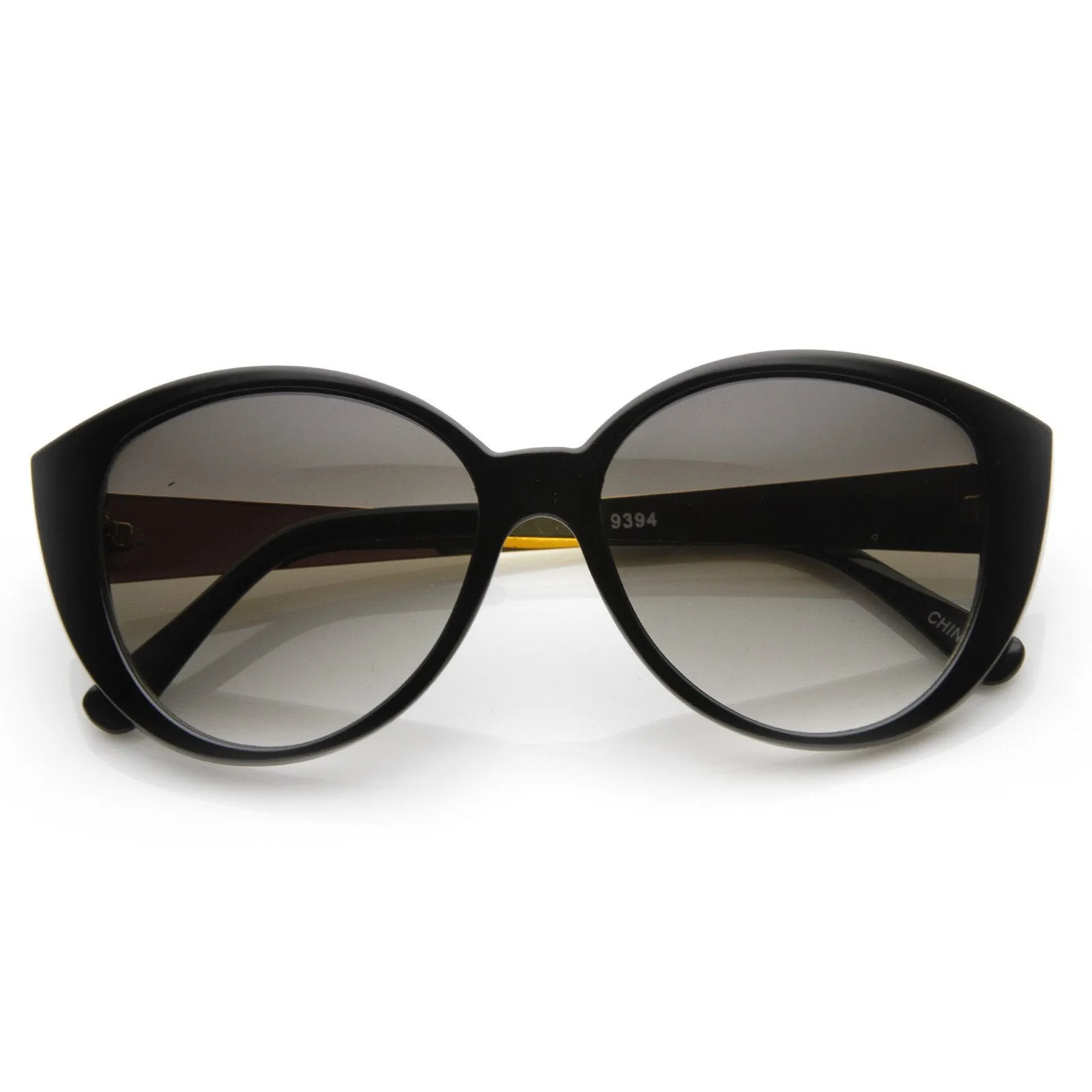 Large Women's Fashion Metal Arm Cat Eye Sunglasses 8689