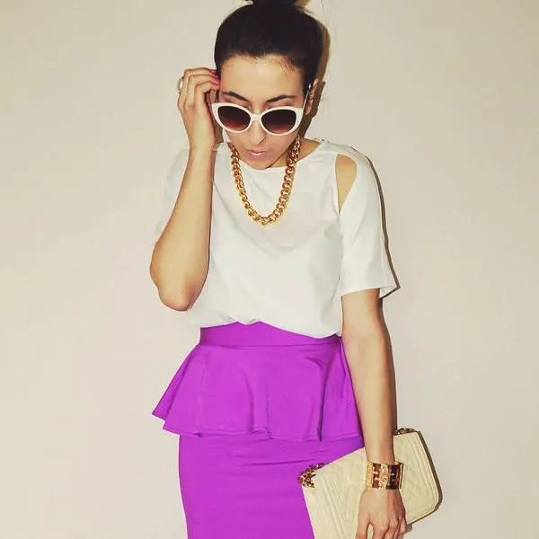 Large Women's Fashion Metal Arm Cat Eye Sunglasses 8689
