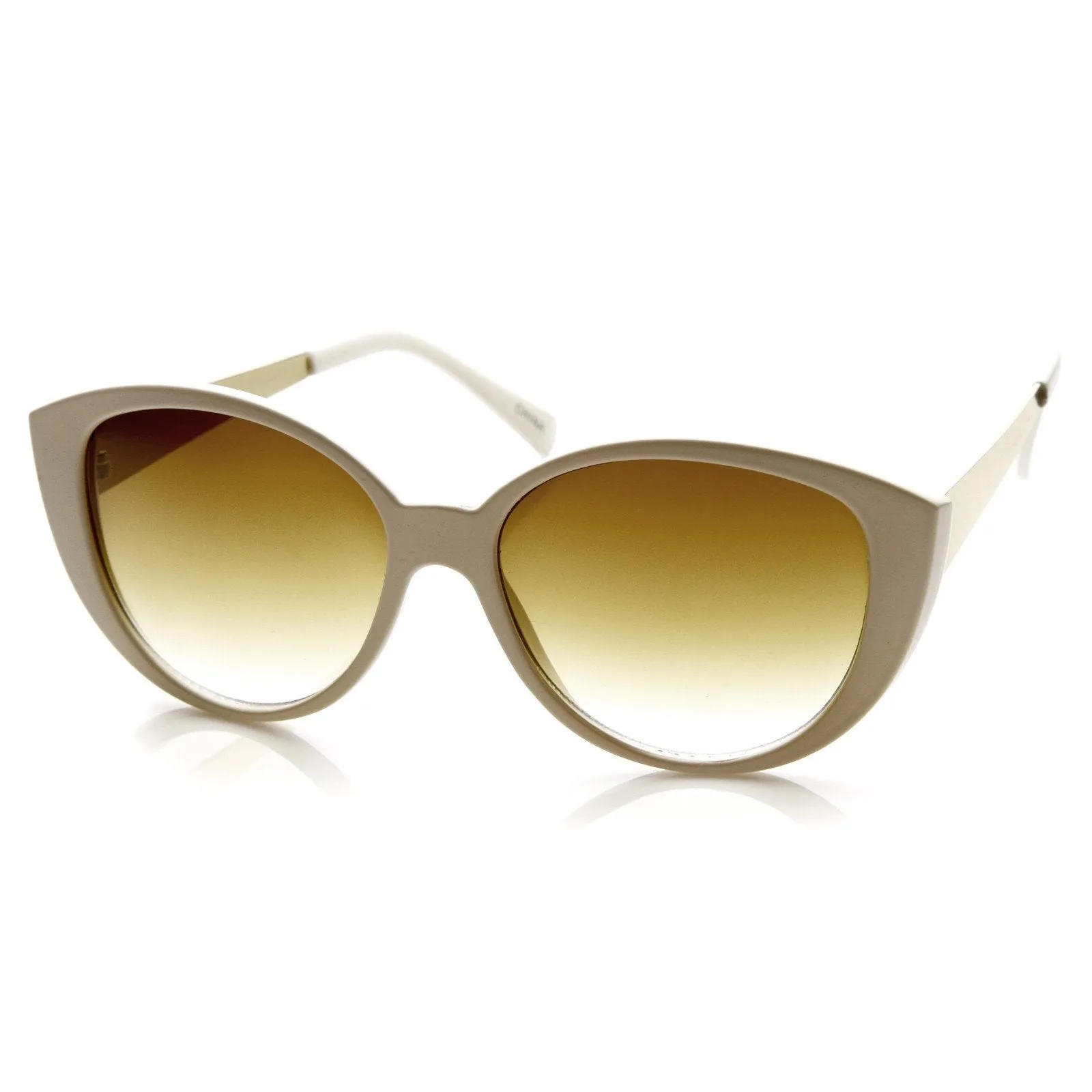 Large Women's Fashion Metal Arm Cat Eye Sunglasses 8689