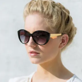 Large Women's Fashion Metal Arm Cat Eye Sunglasses
