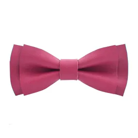 Leather Hot Pink Bow Tie