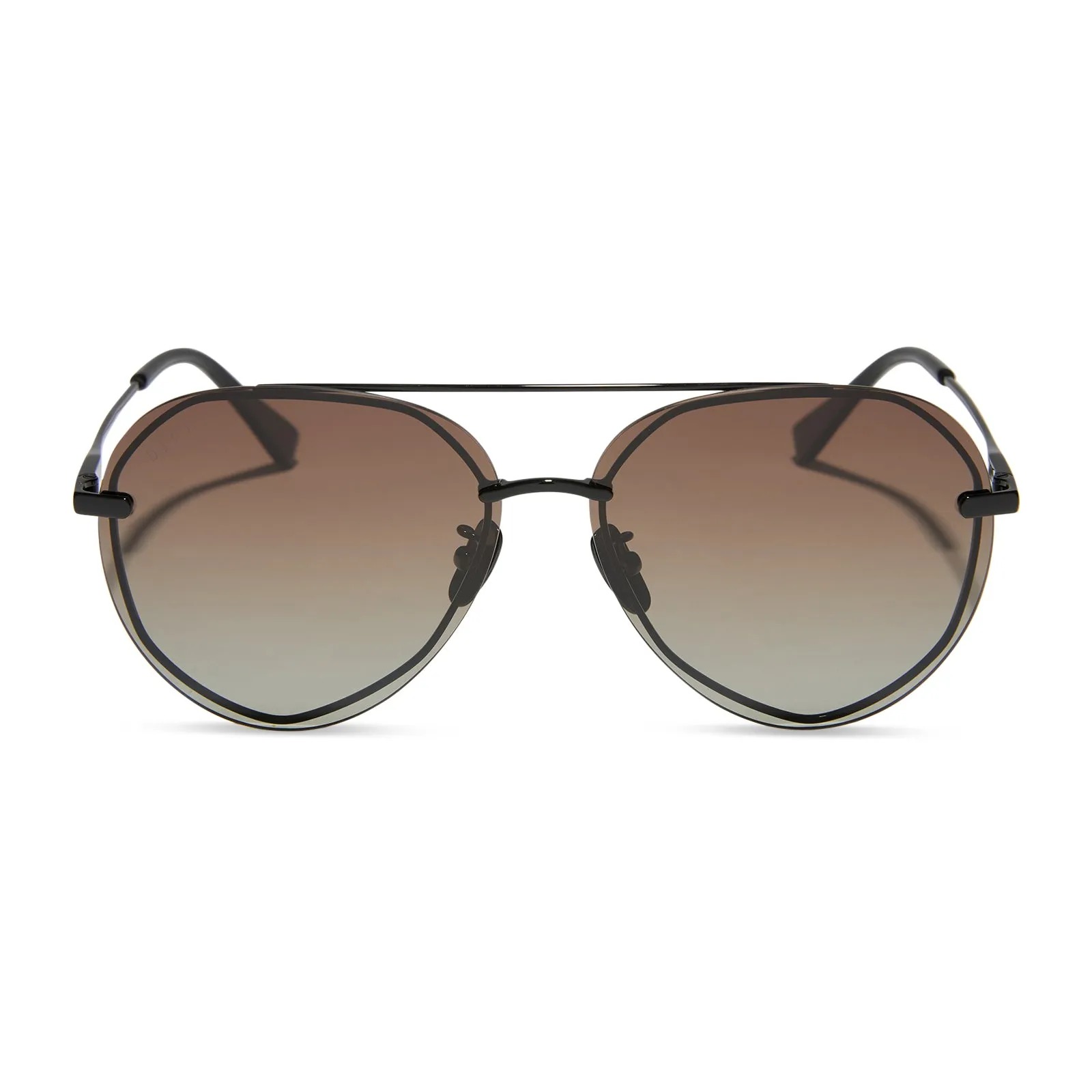 LENOX - BLACK   BLACK TEMPLE TIPS   BROWN GRADIENT   POLARIZED SUNGLASSES