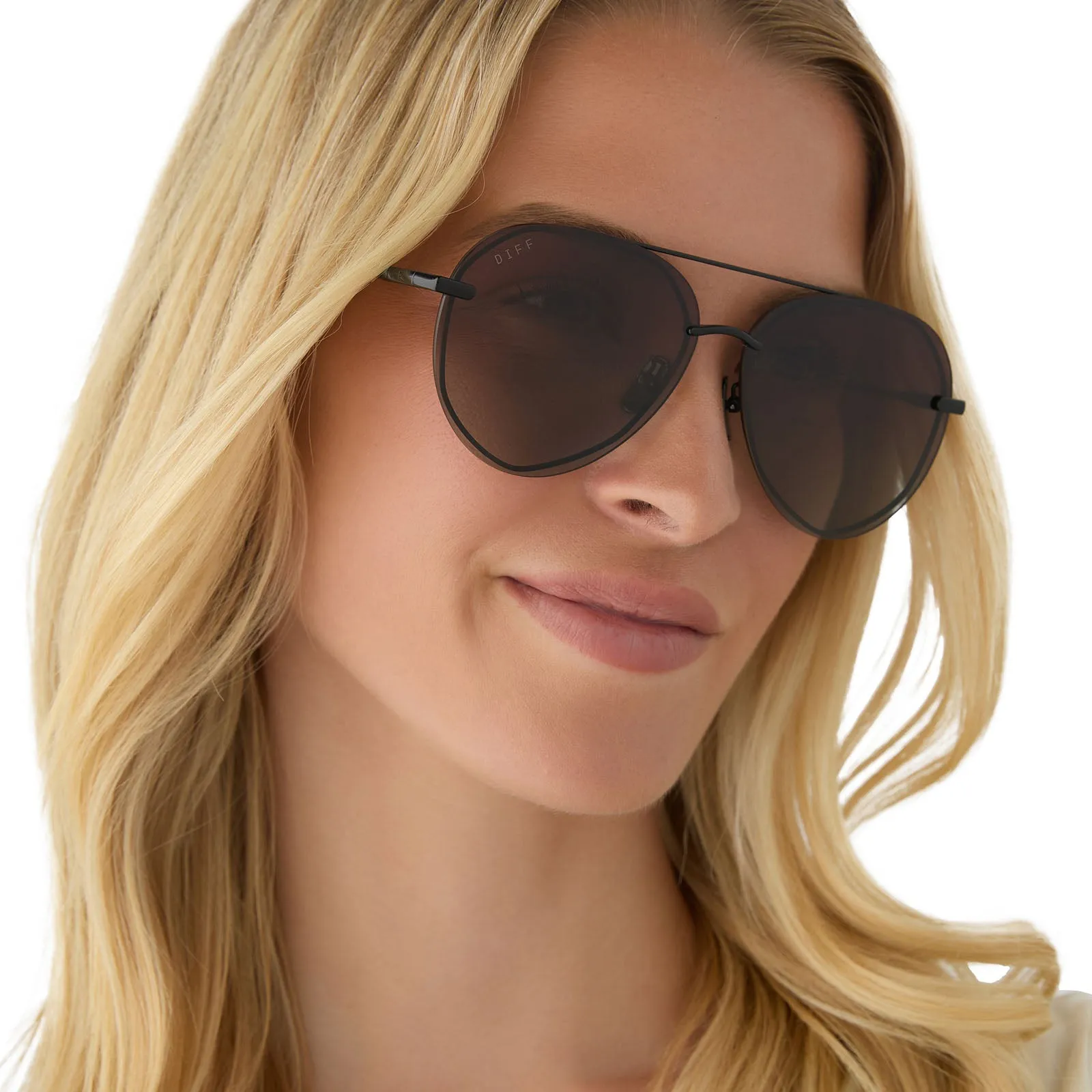 LENOX - BLACK   BLACK TEMPLE TIPS   BROWN GRADIENT   POLARIZED SUNGLASSES