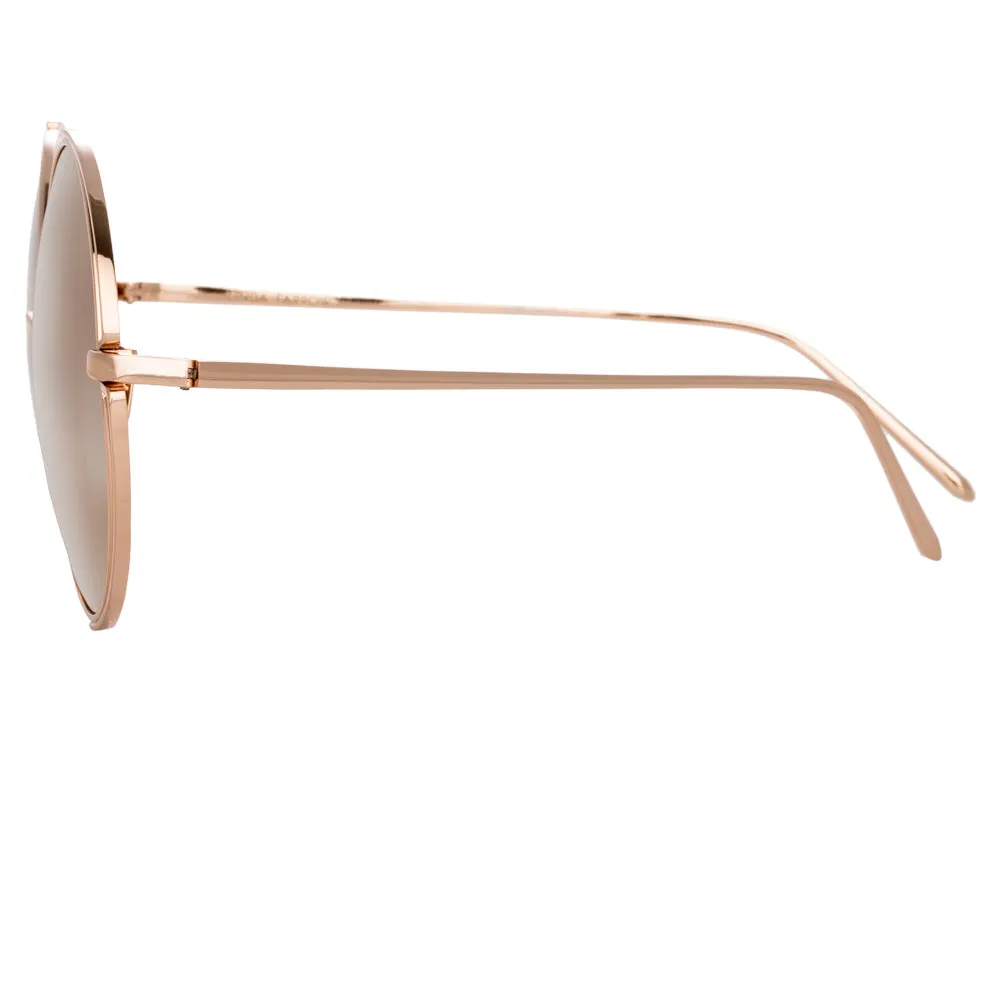 Linda Farrow Farah C3 Round Sunglasses