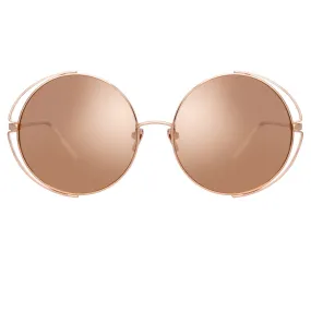 Linda Farrow Farah C3 Round Sunglasses