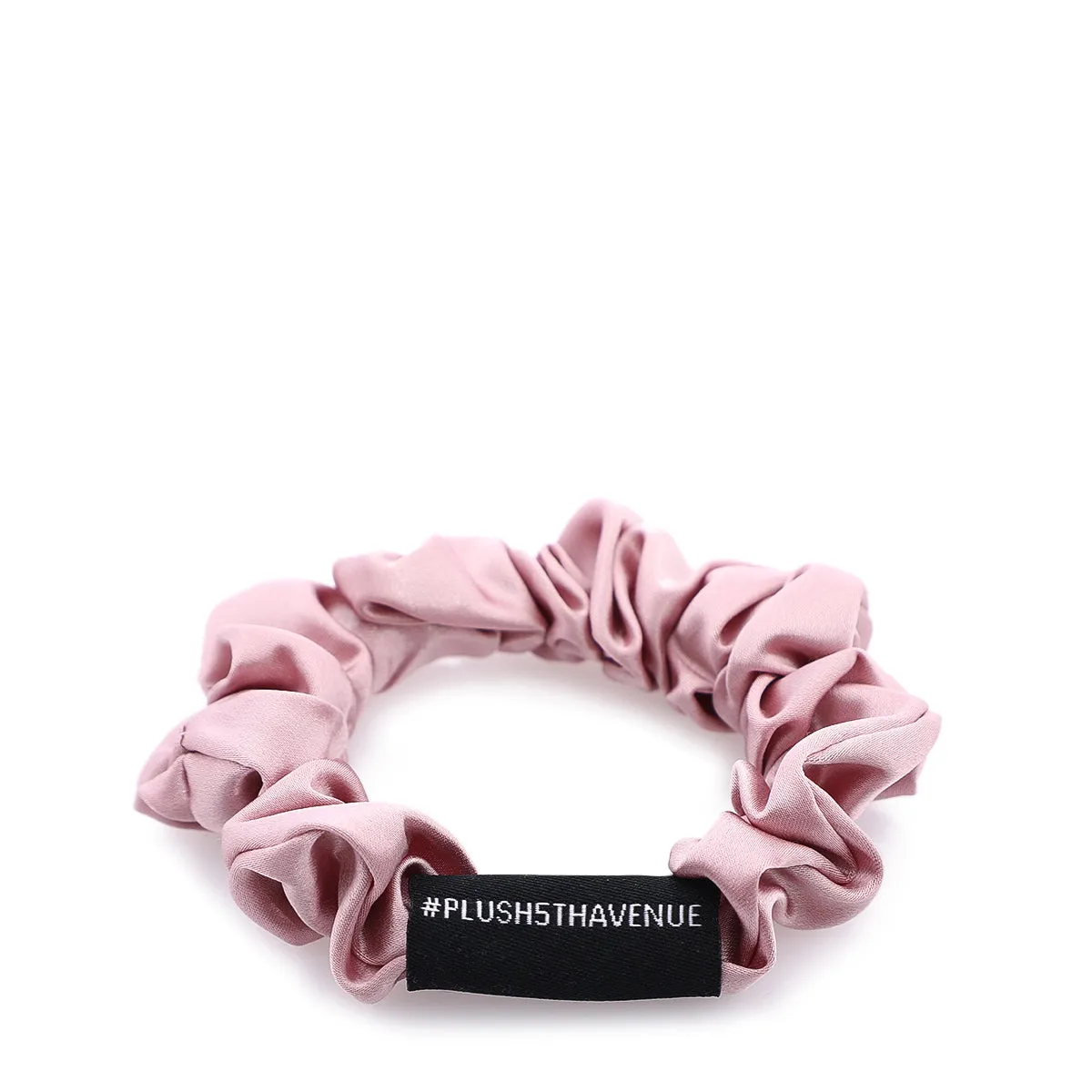 Medium Silk Scrunchies Set-3 pcs-Black, champagne, Pink