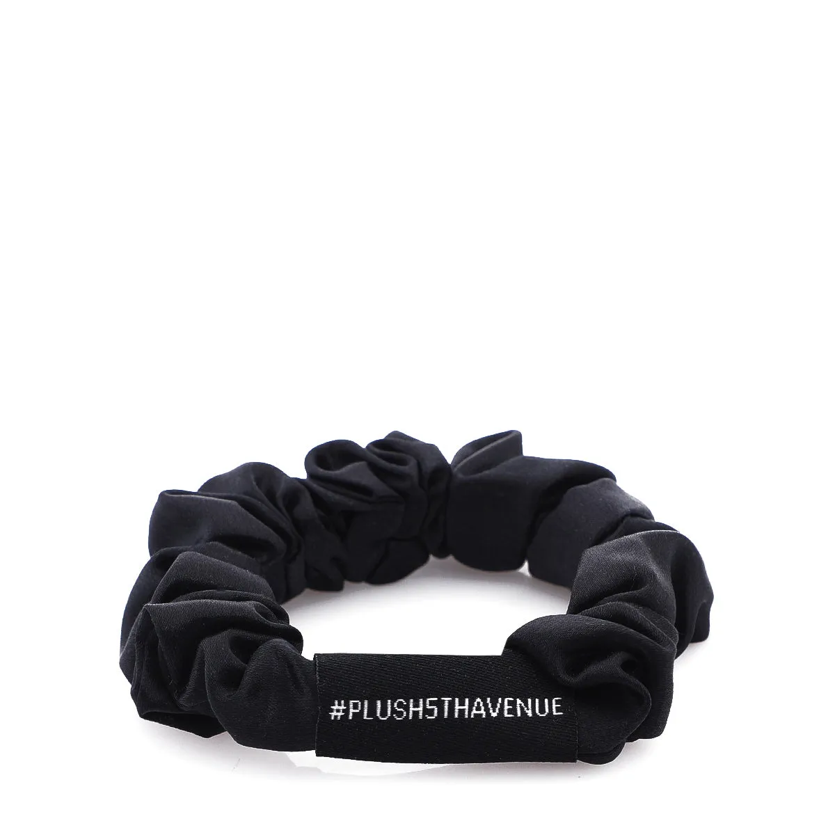 Medium Silk Scrunchies Set-3 pcs-Black, champagne, Pink