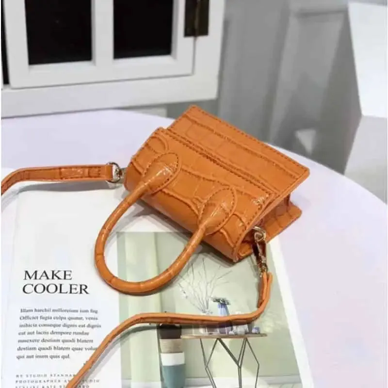 Mini Crocodile Pattern Shoulder Strap Handbags