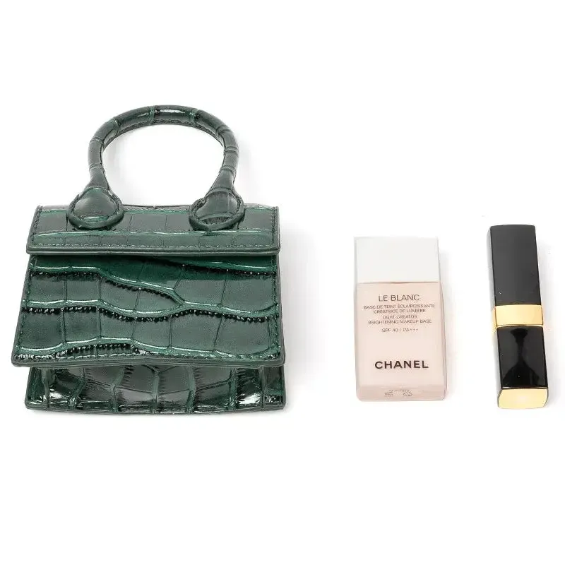 Mini Crocodile Pattern Shoulder Strap Handbags