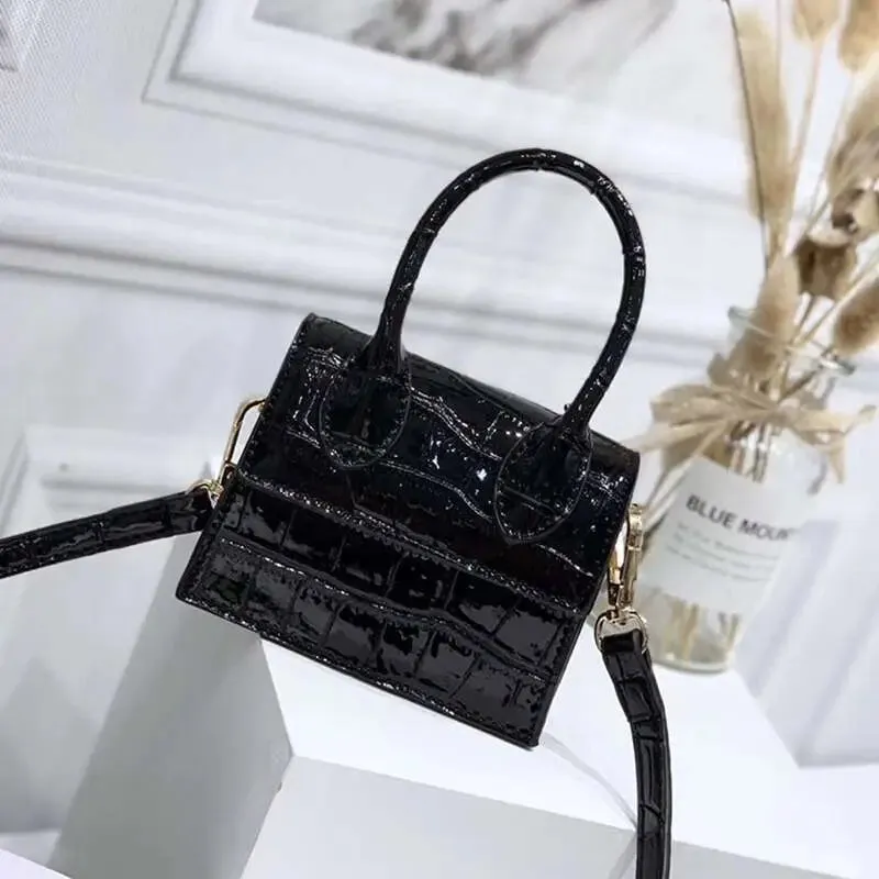 Mini Crocodile Pattern Shoulder Strap Handbags