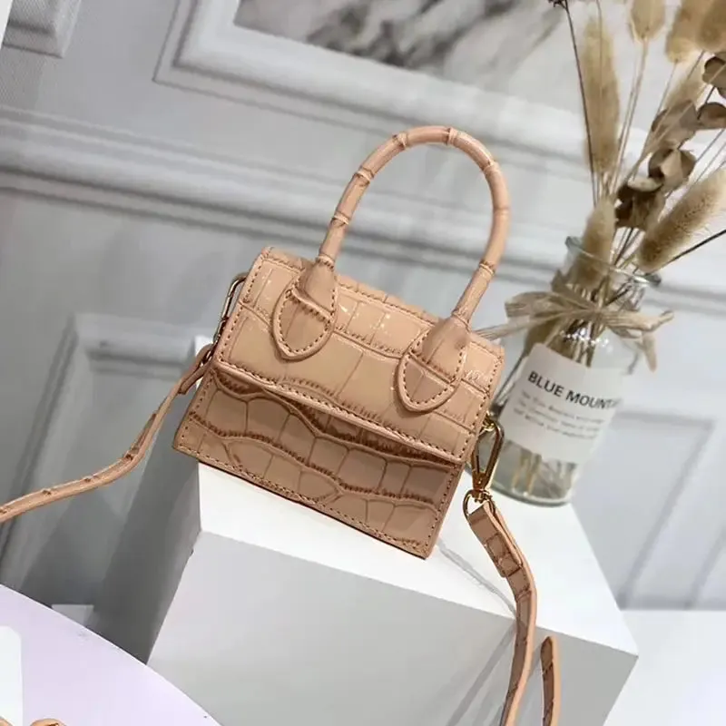 Mini Crocodile Pattern Shoulder Strap Handbags