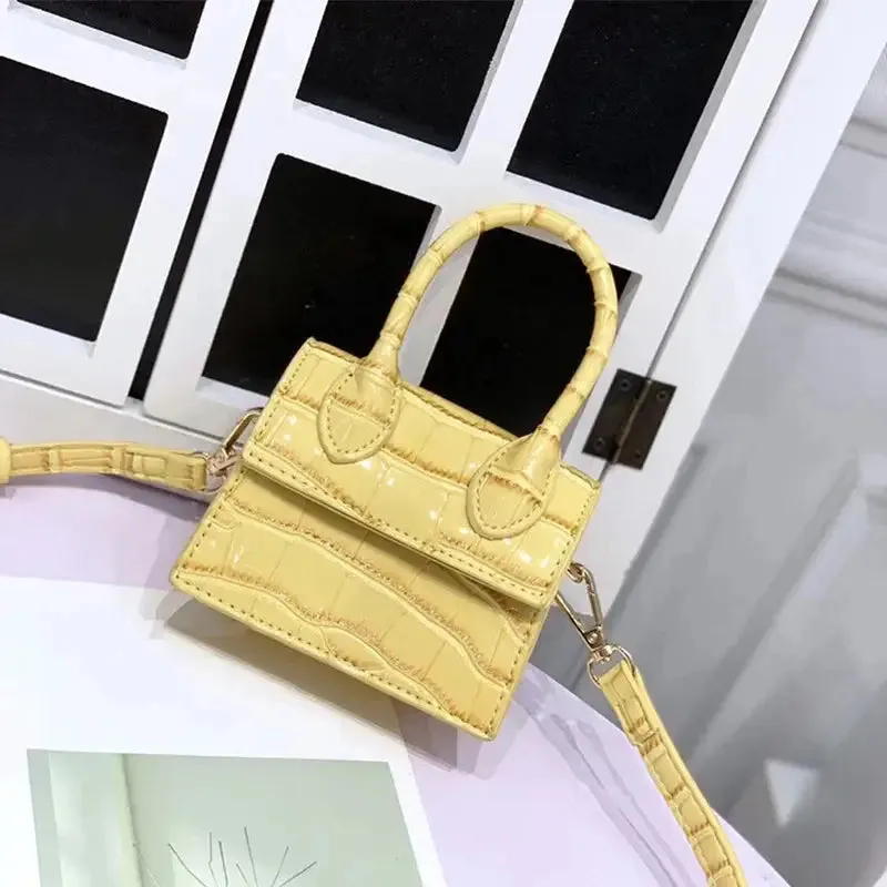Mini Crocodile Pattern Shoulder Strap Handbags