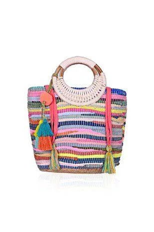 Mini Tote With Tassels