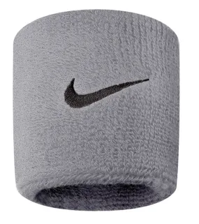 Nike Swoosh Wristbands 2 Pack Grey Heather/Black