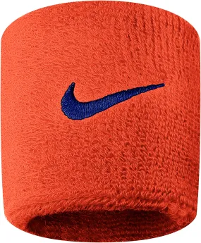 Nike Swoosh Wristbands 2 Pack Orange/Navy