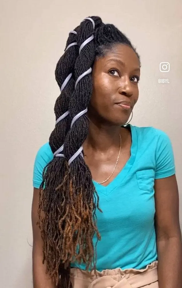 Non damaging Tension Free Easy to use Ponytail Holder for Locs